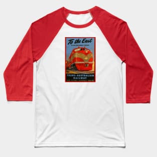 Trans Australia Railroad Baseball T-Shirt